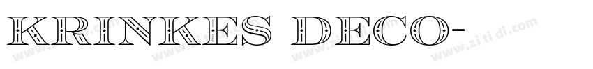 krinkes deco字体转换